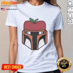 Official Boba Fett Star Wars New York Mets Apple Logo Ladies Tee featuring a stylish design for fans.