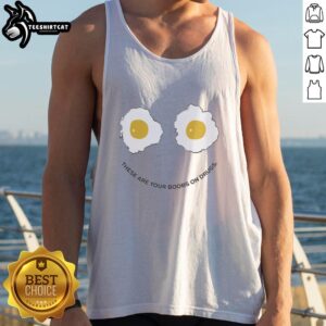 Official These Are Your Boobs On Drugs Tank Top featuring bold graphic design, perfect for casual wear and awareness.