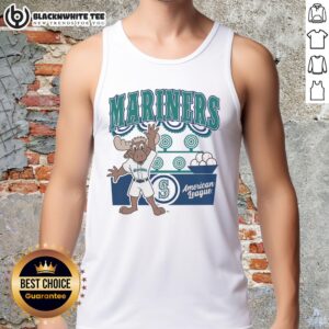 Pretty Mitchell & Ness cream Seattle Mariners step back up tank top for stylish sportswear and fan apparel.