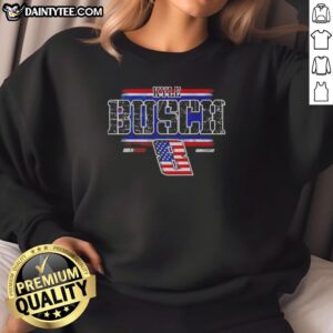 Awesome Daniel Suarez Kyle Busch sweatshirt featuring bold graphics and vibrant colors for NASCAR fans.