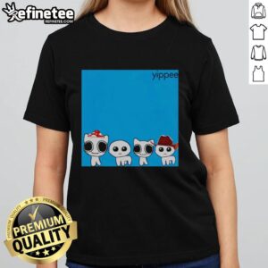 Good Yippee Blue Album Cringey Ladies Tee featuring vibrant design and comfortable fit for casual wear.