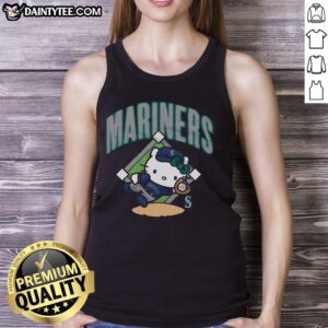 Cute Seattle Mariners Hello Kitty tank top featuring vibrant colors, perfect for fans and summer outings.