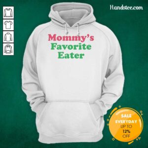 Cozy Top Mommy's Favorite Eater Hoodie in soft fabric, perfect for stylish moms who love comfort and fun.