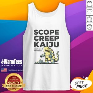 Official Scope Creep Kaiju Tank Top featuring vibrant design and comfortable fit for fans of unique graphic apparel.