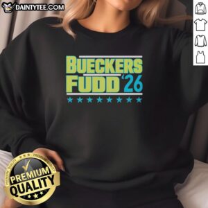 Good Bueckers Fudd 2026 sweatshirt featuring a stylish design for fans of women's basketball and sports apparel.