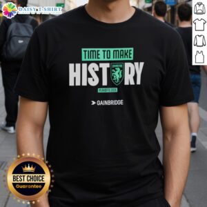 Awesome Lexington Time To Make History Playoffs 2026 T-Shirt featuring bold graphics and vibrant colors for sports fans.