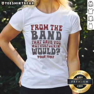 Awesome band tee from the 1992 tour, featuring bold graphics and vintage style. Perfect for fans of the iconic music group.