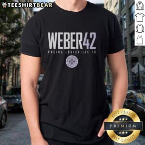 Good Weber 42 Racing Louisville FC T-Shirt showcasing team colors and logo, perfect for fans and supporters.