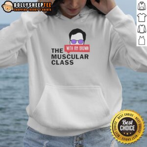 Alt Text: Awesome The Muscular Class featuring Rm in a stylish brown hoodie, showcasing fitness and fashion.