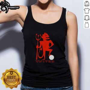 Original United Red Devil Tank Top featuring bold graphics and a comfortable fit, perfect for fans and casual wear.