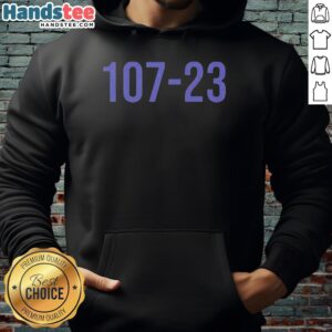 Premium 107 23 Golden State Valkyries Hoodie in stylish design, perfect for fans and casual wear enthusiasts.