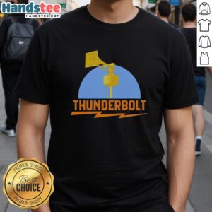 Original Thunderbolt Civil Defense Siren Lightning Bolt T-Shirt featuring a bold design with a striking lightning graphic.