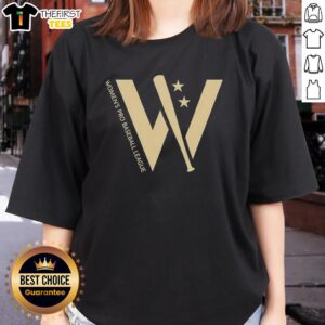 Original Giant W Women's Pro Baseball League Logo on a stylish ladies tee, perfect for fans of women's baseball.