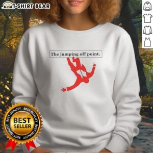 Official The Jumping Off Point Sweatshirt in cozy fabric, perfect for casual wear and stylish layering.