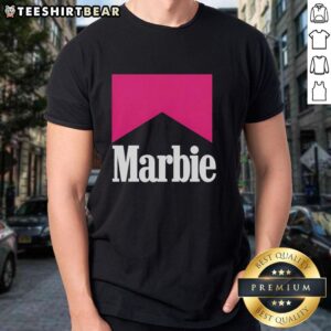 Premium Marbie Style Marlboro Logo T-Shirt in vibrant colors, showcasing a stylish and trendy design for casual wear.