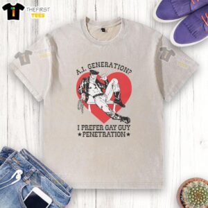 Awesome A.I. Generation t-shirt featuring a bold graphic, ideal for fans of gay guy penetration themes.