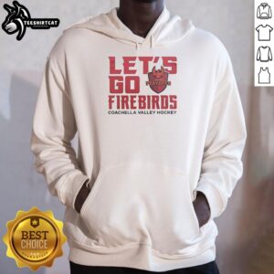 Alt Text: Premium hoodie featuring the Coachella Valley Firebirds logo for the 2026 hockey playoffs, perfect for fans.