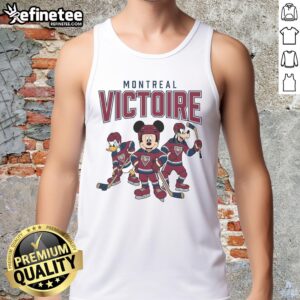 Nice Montreal Victoire Disney Team ice hockey tank top featuring vibrant graphics and a comfortable fit for fans.