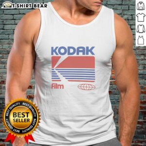 Stylish Pretty Kodak Film Tank Top featuring vibrant colors and retro photography design, perfect for film enthusiasts.