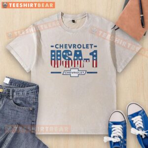Good Chevrolet USA 1 washed t-shirt featuring a vintage logo, perfect for casual wear and Chevrolet enthusiasts.