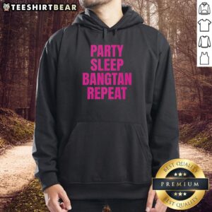 Premium Party Sleep Bangtan Repeat BTS K-Pop Hoodie showcasing stylish design and vibrant colors for fans.
