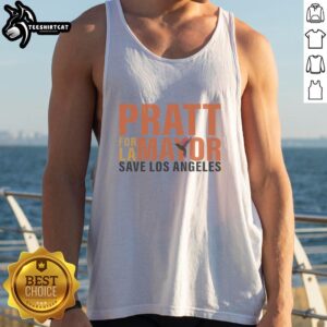 Premium Spencer Pratt for Mayor Save Los Angeles logo on a stylish tank top design promoting local activism.