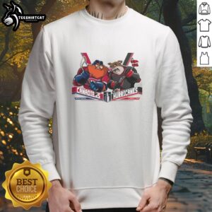 Original Montreal Canadiens vs Carolina Hurricanes 2026 Eastern Conference Finals hockey sweatshirt design.