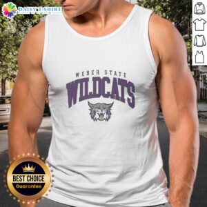 Original Weber State Wildcats classic logo tank top featuring bold colors and athletic design for fans.