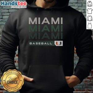 Alt Text: Top Miami Hurricanes College Baseball Hype Hoodie featuring vibrant team colors and logo, perfect for fans.