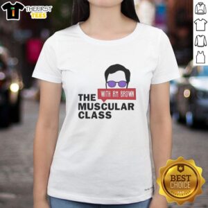 Premium Muscular Class Rm Brown Ladies Tee showcasing a stylish fit and comfortable fabric for active women.