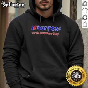 Original Burgess North Country Boy Logo Hoodie featuring a stylish design and comfortable fit for everyday wear.