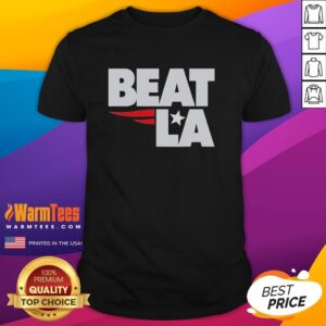 Top New England Patriots Beat La T-Shirt featuring team colors and logo, perfect for fans celebrating their victory.