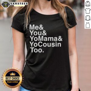 Outkast band ladies tee featuring 'Nice Me And You And Yomama And Yocousin Too' design, perfect for music fans.