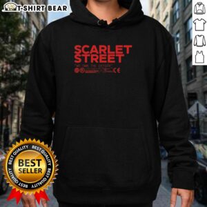 Hot Scarlet Street We Own The Oxygen Hoodie displayed on a model, showcasing vibrant color and stylish design.