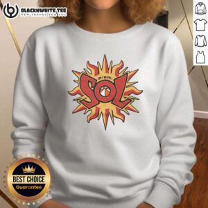 Top Miami Sol 00 Sweatshirt in vibrant colors, showcasing trendy design and comfortable fit for casual wear.