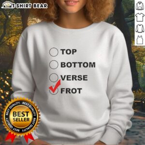 Stylish Awesome Top Bottom Verse Frot Sweatshirt in vibrant colors, perfect for casual wear or cozy days at home.