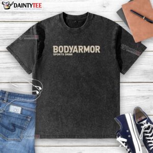 Alt Text: Pretty Bodyarmor sports drink washed t-shirt featuring vibrant colors and a comfortable fit for active lifestyles.