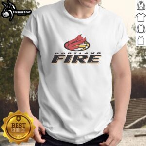Alt Text: Nice Portland Fire '00 T-Shirt featuring vibrant team colors and logo, perfect for soccer fans and collectors.