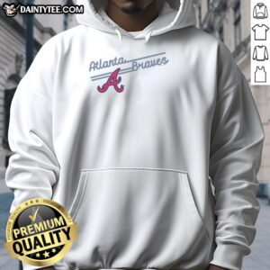 Soft As A Grape hoodie featuring Atlanta Braves logo, perfect for fans seeking stylish and comfortable team apparel.