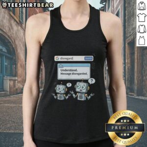 Stylish Premium Disregard Google AI tank top featuring bold graphic design for trendsetters and tech enthusiasts.