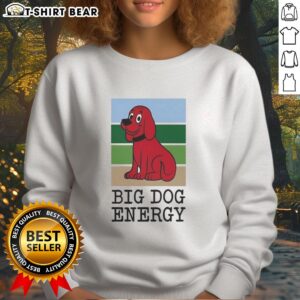 Nice Clifford The Big Red Dog sweatshirt showcasing big dog energy, perfect for fans of the beloved children's character.