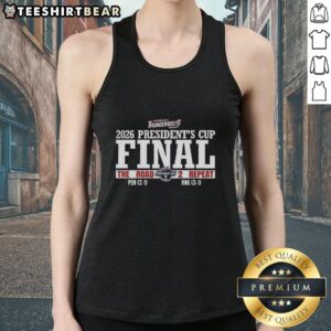 Good Evansville Thunderbolts Hockey 2026 Presidents Cup Final tank top featuring team logo and vibrant design.