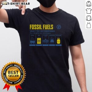 Original Fossil Fuels Pre-Apocalypse T-Shirt featuring a bold graphic design, perfect for eco-conscious fashion enthusiasts.