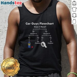 Premium Car Guys Fix Flow Tank Top for automotive enthusiasts, featuring a stylish design and comfortable fit.