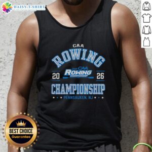 Awesome CAA 2026 Rowing Championship tank top design featuring vibrant graphics, showcasing Pennsauken, NJ pride.