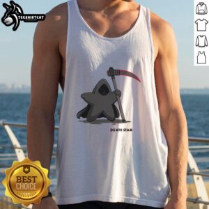 Pretty Death Star Star Wars Reaper tank top featuring a stylish design for fans of the iconic sci-fi franchise.