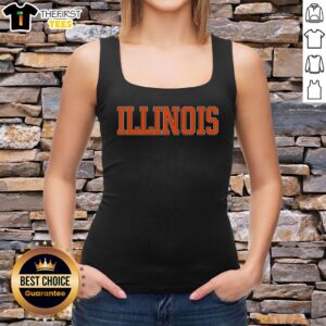 Good Illinois Throwback Classic Team Sports Varsity Tank Top in vintage style, perfect for sports enthusiasts and retro fashion.