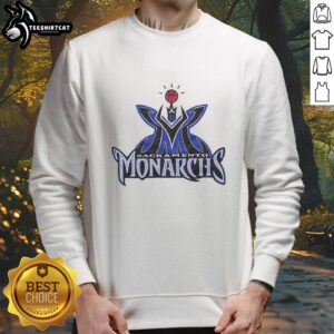Nice Sacramento Monarchs 97 sweatshirt featuring vibrant colors and vintage design, perfect for sports fans and collectors.