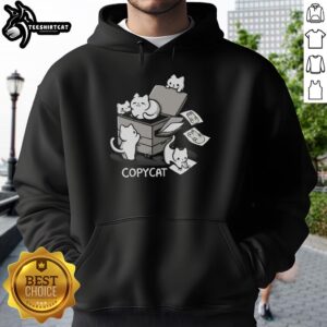 Good Copycat Printer Hoodie featuring a stylish design perfect for creative enthusiasts and cozy casual wear.
