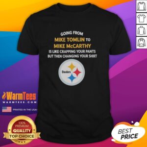 Good Going From Mike Tomlin To Mike McCarthy T-Shirt showcasing a creative sports design for football fans.